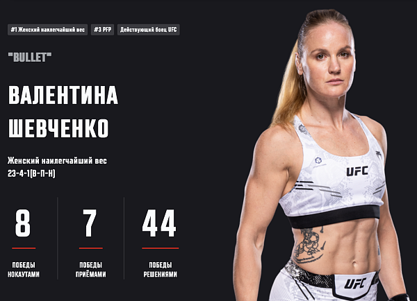 Валентина Шевченко станет тренером в реалити шоу UFC